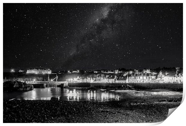 Portpatrick at Night Print by Derek Beattie