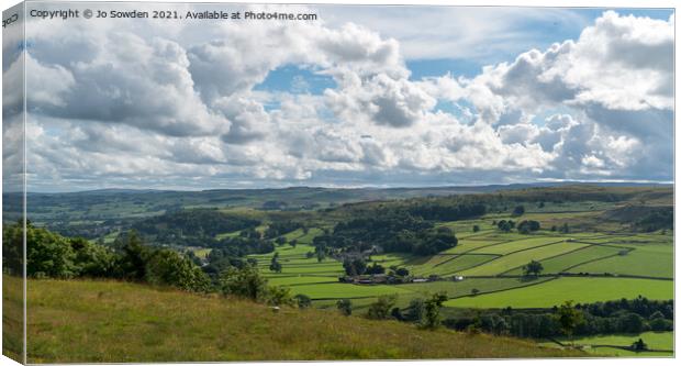 View towards settle Canvas Print by Jo Sowden