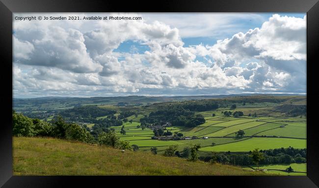 View towards settle Framed Print by Jo Sowden