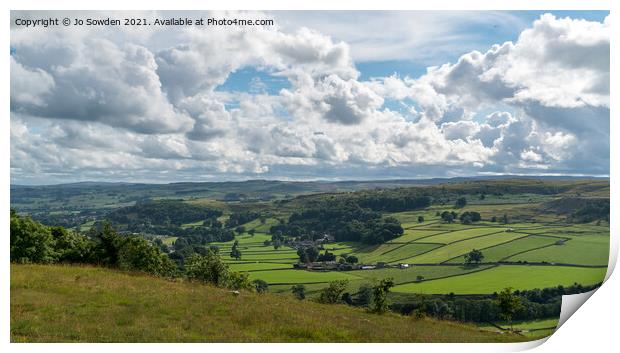 View towards settle Print by Jo Sowden