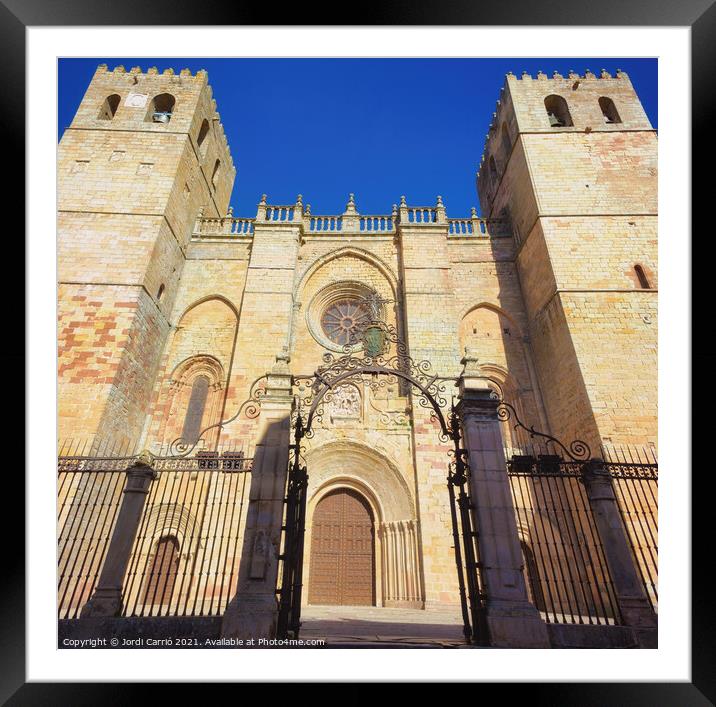 Siguenza Cathedral - C1703-9175-GRACOL Framed Mounted Print by Jordi Carrio