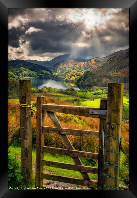 Nant Gwynant Wales Framed Print by Adrian Evans