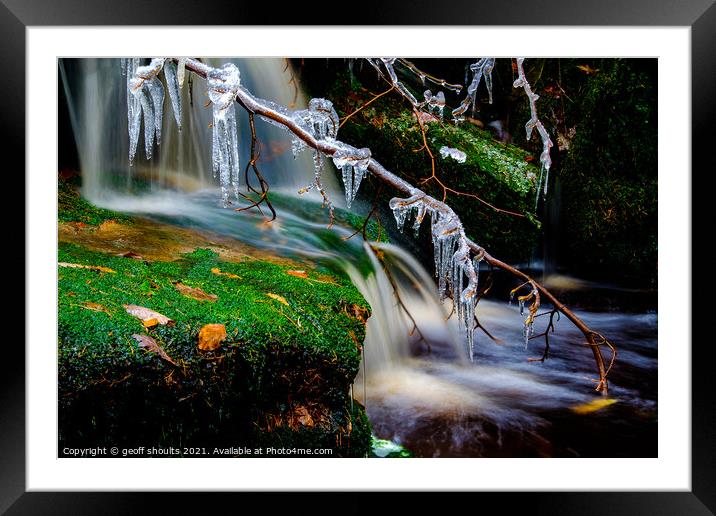 Winter in The Goyt Valley  Framed Mounted Print by geoff shoults
