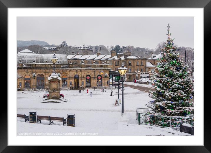 Buxton at Christmas Framed Mounted Print by geoff shoults