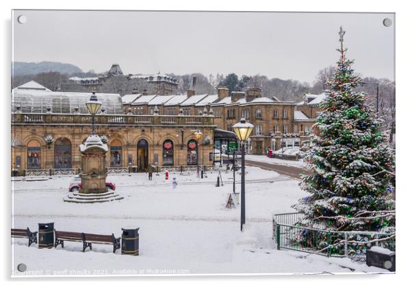 Buxton at Christmas Acrylic by geoff shoults