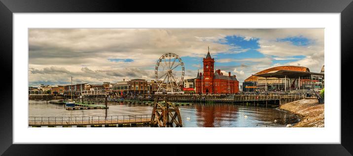 Multicultural Cardiff Port Framed Mounted Print by Steve Purnell
