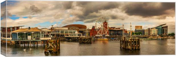 Cardiff Bay A Multicultural Industrial Marvel Canvas Print by Steve Purnell