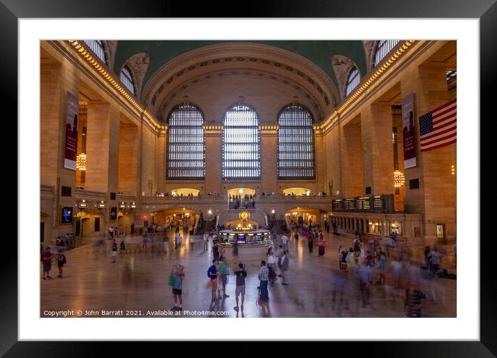 Grand Central Terminal, Manhattan Framed Mounted Print by John Barratt