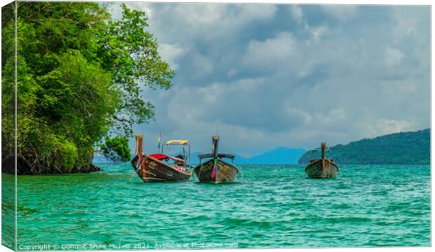 Secluded Paradise on Andaman Sea Canvas Print by Dominic Shaw-McIver