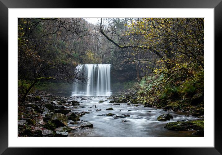 Four falls trail Brecon Beacons Framed Mounted Print by Tim Latham