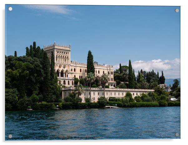 Villa Borghese on Isola del Garda Island Acrylic by Dietmar Rauscher