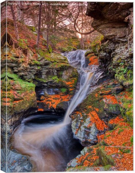 The Falls of Acharn Canvas Print by Navin Mistry