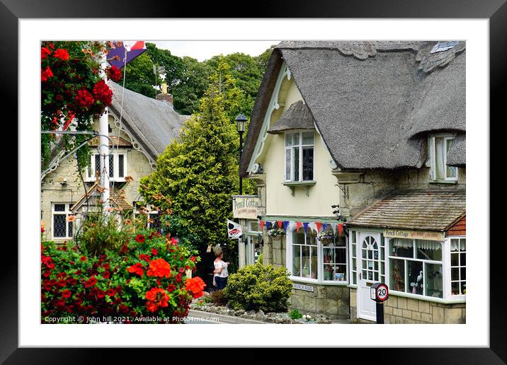 Rural life, Shanklin, Isle of Wight, UK. Framed Mounted Print by john hill