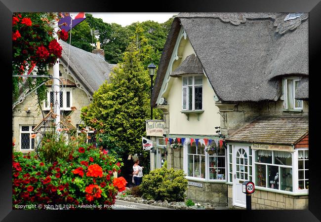 Rural life, Shanklin, Isle of Wight, UK. Framed Print by john hill