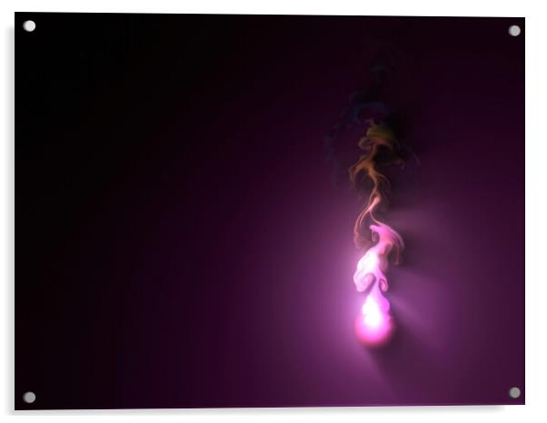 Liquid Fire 04 Acrylic by Glen Allen