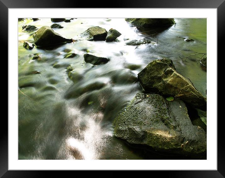 The river Roe face down Framed Mounted Print by William Coulthard