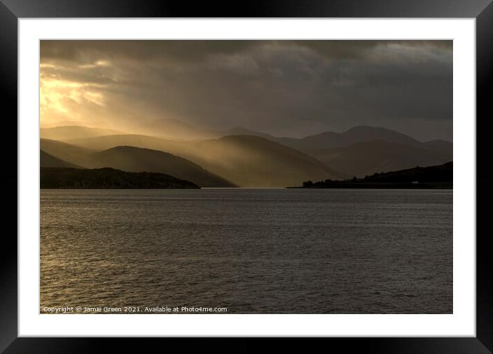 Morning Light on Loch Broom Framed Mounted Print by Jamie Green
