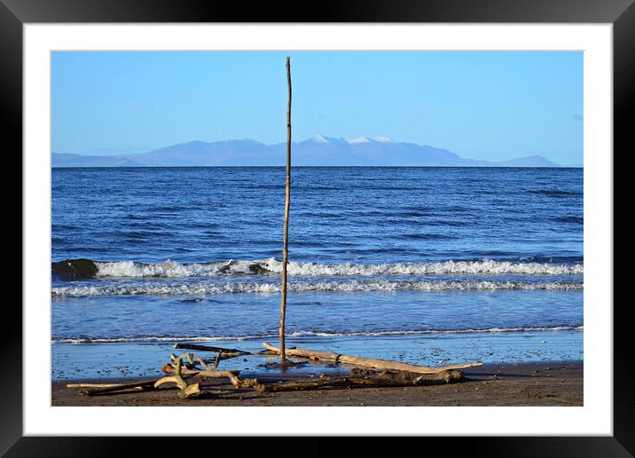 Abstract raft on Ayr beach Framed Mounted Print by Allan Durward Photography