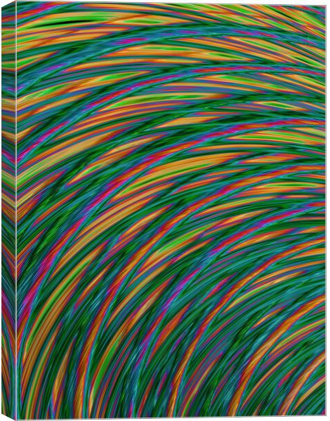 Candy Stripe Hair Canvas Print by Glen Allen
