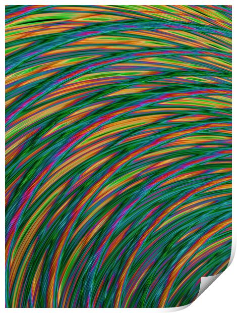 Candy Stripe Hair Print by Glen Allen