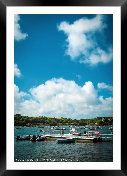 Helford Passage  Framed Mounted Print by Chris Rose
