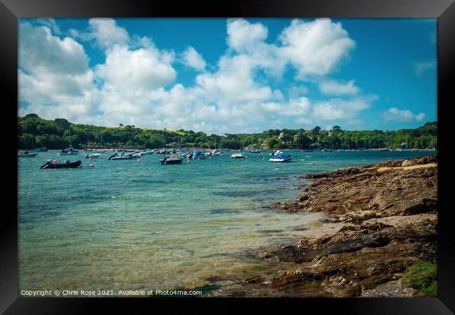 Helford Passage Framed Print by Chris Rose