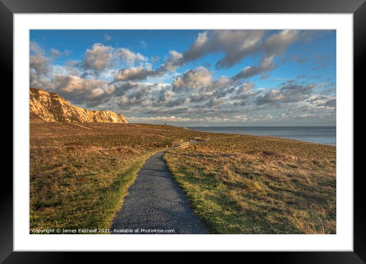 Samphire Hoe clouds  Framed Mounted Print by James Eastwell