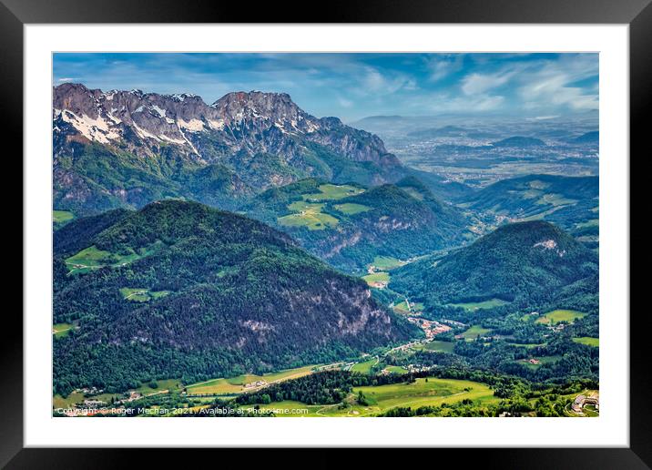 Verdant Alpine Beauty Framed Mounted Print by Roger Mechan