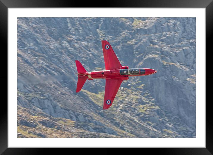 Red Arrows in the Ogwen Valley Framed Mounted Print by Rory Trappe