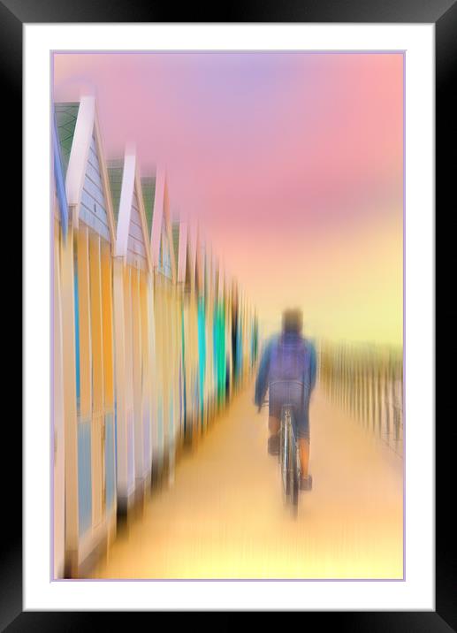 Candy Colour Southwold Framed Mounted Print by Mike Sherman Photog