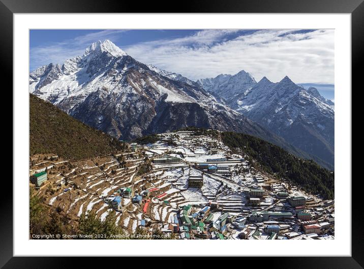 Majestic and Breathtaking Himalayan Base Camp Trek Framed Mounted Print by Steven Nokes