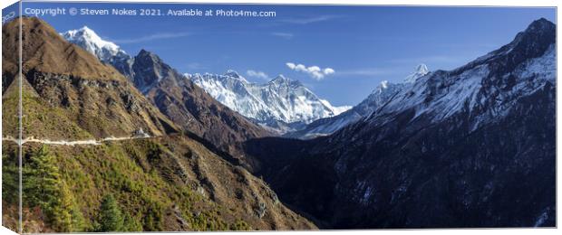 Majestic Himalayan Peaks Canvas Print by Steven Nokes