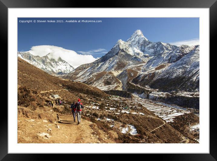 The Enchanting Himalayan Trek Framed Mounted Print by Steven Nokes