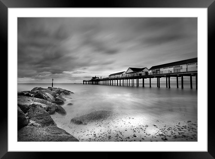 Southwold Pier Framed Mounted Print by Mike Sherman Photog