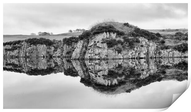 Cawfields Reflections. Print by Mark Godden