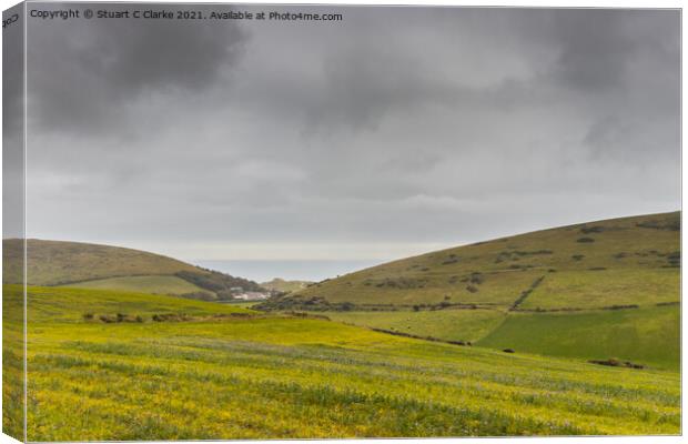 Rolling hills Canvas Print by Stuart C Clarke