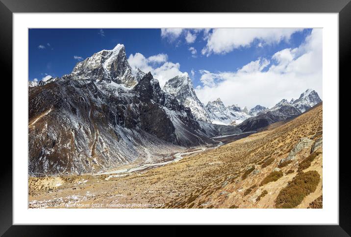 Majestic Himalayan Range Framed Mounted Print by Steven Nokes