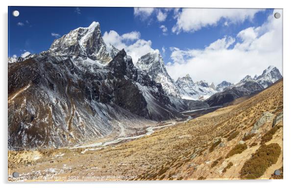 Majestic Himalayan Range Acrylic by Steven Nokes