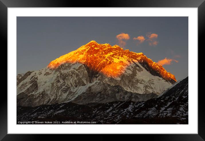 Majestic Lebouche at Sunset Framed Mounted Print by Steven Nokes