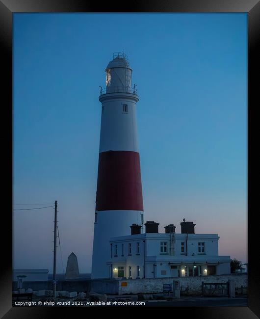 Portland Bill Lighthouse in Dorset Framed Print by Philip Pound