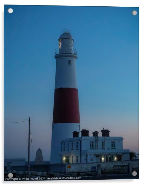Portland Bill Lighthouse in Dorset Acrylic by Philip Pound