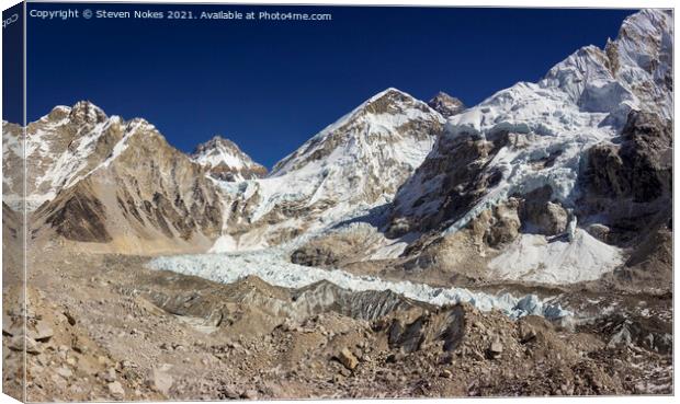 Majestic Mount Everest Witnessing the Greatness of Canvas Print by Steven Nokes