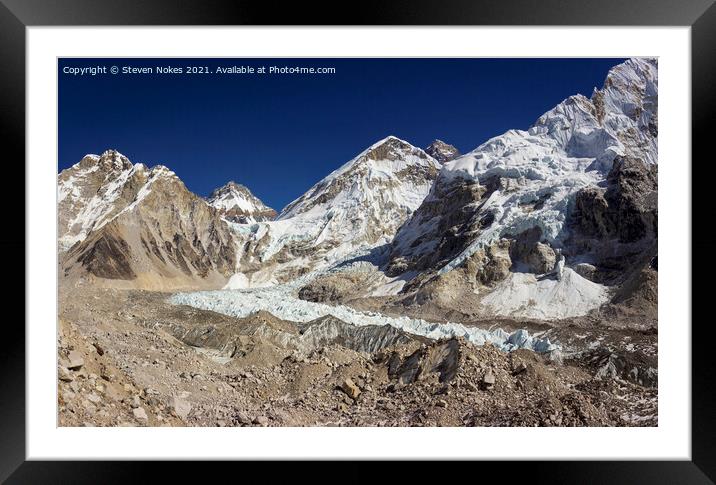 Majestic Mount Everest Witnessing the Greatness of Framed Mounted Print by Steven Nokes