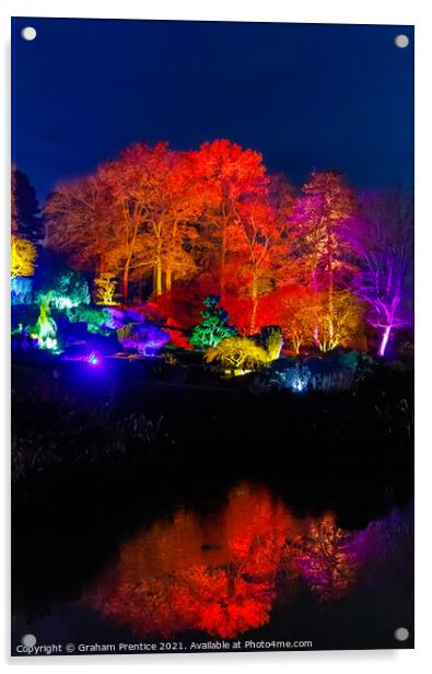 Wisley Christmas Glow Acrylic by Graham Prentice