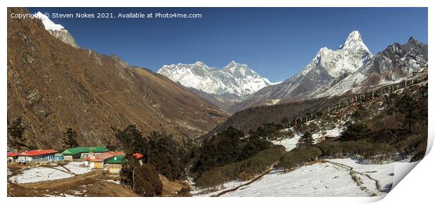 Majestic Himalayan Peaks Print by Steven Nokes