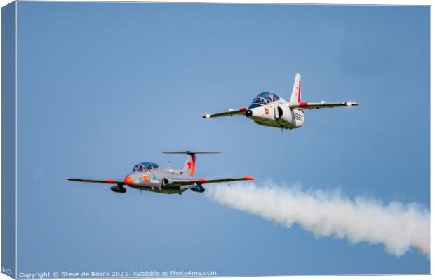 Aermacchi SIAI S211 Canvas Print by Steve de Roeck