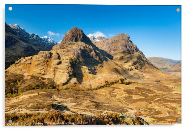 Glencoe, Highland, Scotland Acrylic by Justin Foulkes
