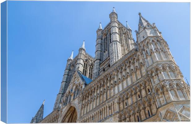 Front of Lincoln cathedral Canvas Print by Jason Wells