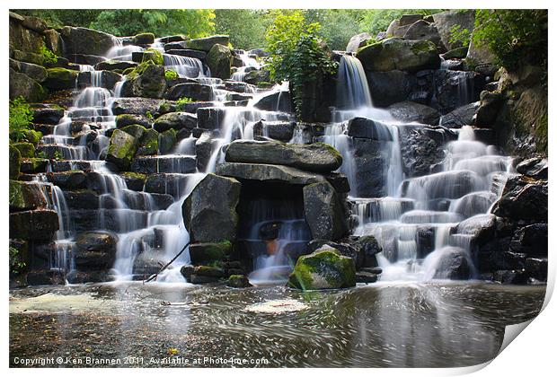Waterfall Print by Oxon Images