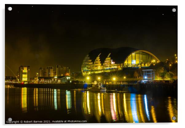 The Sage - Gateshead Acrylic by Lrd Robert Barnes